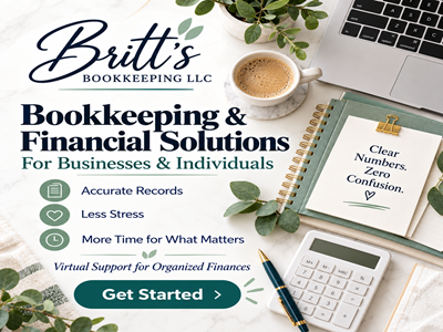 Britt's Bookkeeping - professional bookkeeping support for small businesses